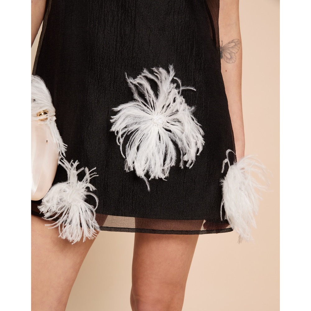 NWT o.p.t Kalena Mini Dress in Black - Size Small - Picture 3 of 11